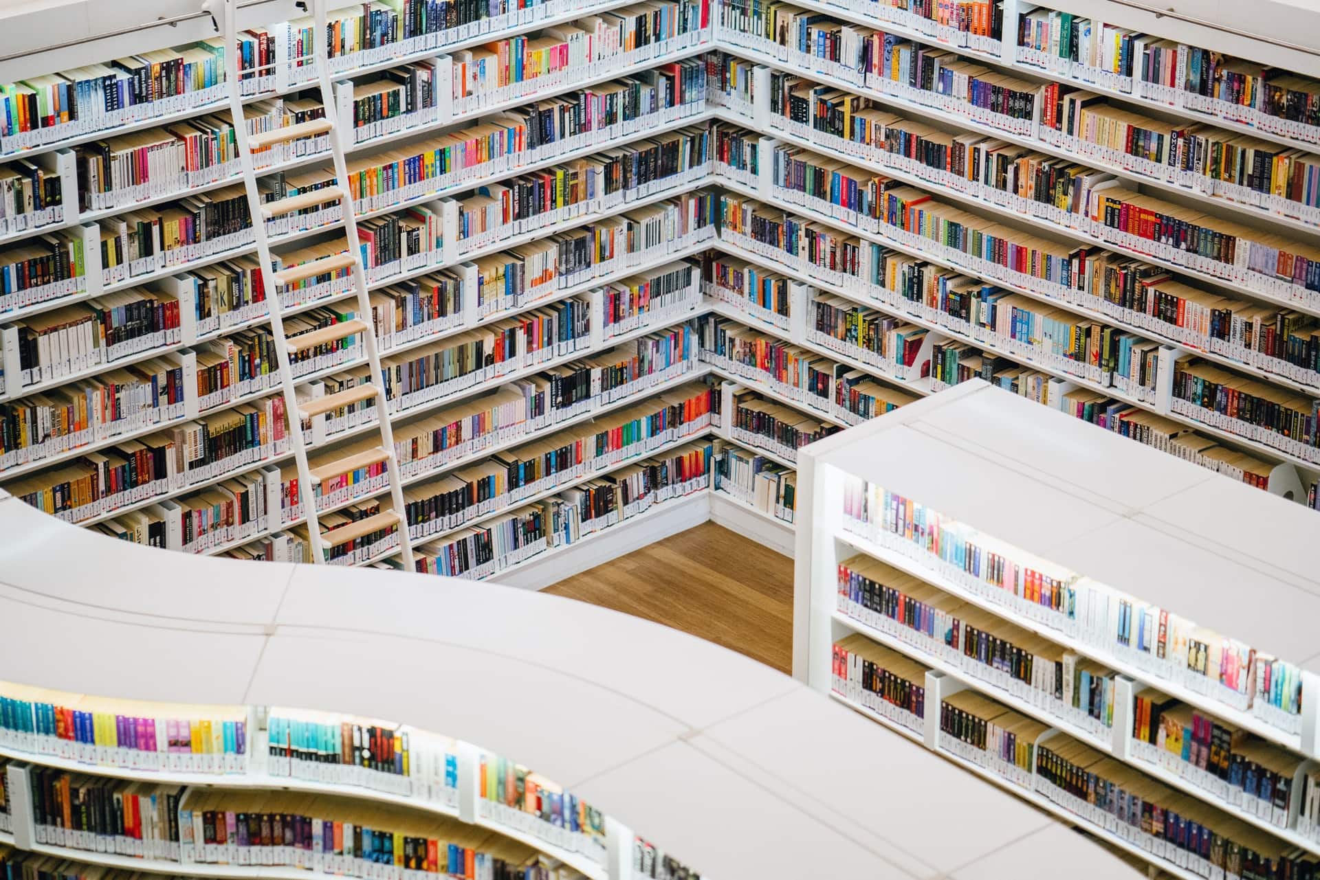 Library with books